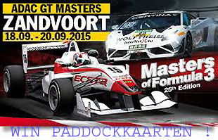 Zandvoort ADAC GT F3 Masters WIN Paddockkaarten